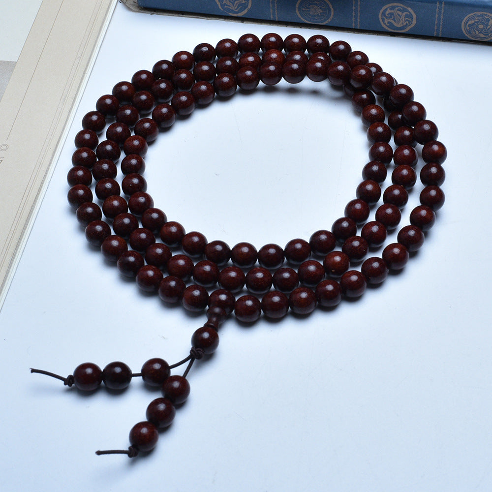 Women's & Men's Authentic Pterocarpus Wood Buddha Beads Batch Bracelet