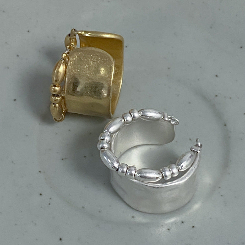 Double Rope Chain Simple Graceful Elegant Rings