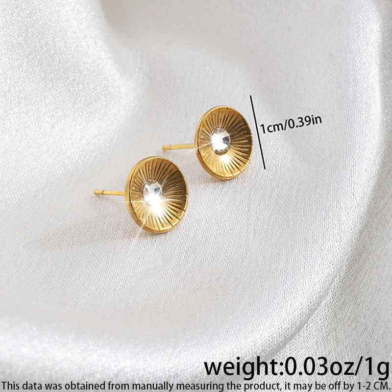 High-grade Fashionable Versatile Micro Diamond Butterfly Earrings