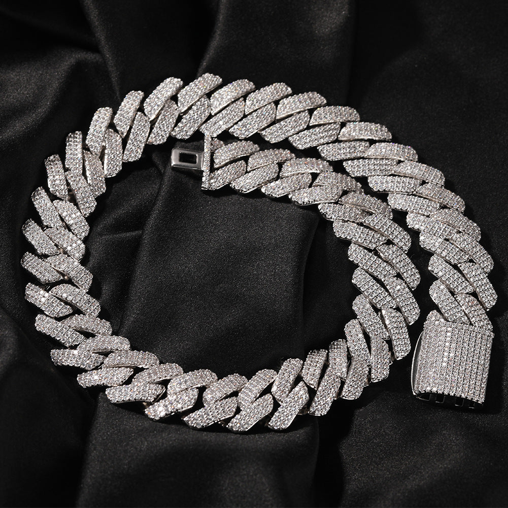 Men's Link Chain Hip Hop Rap Inlaid Zircon Light Luxury Bracelet