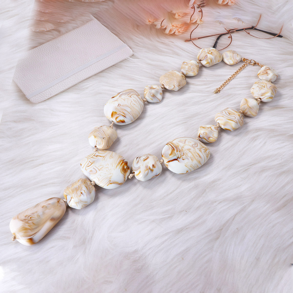 Style Light Luxury High-grade Halo Dyed Irregular Jewelry Set