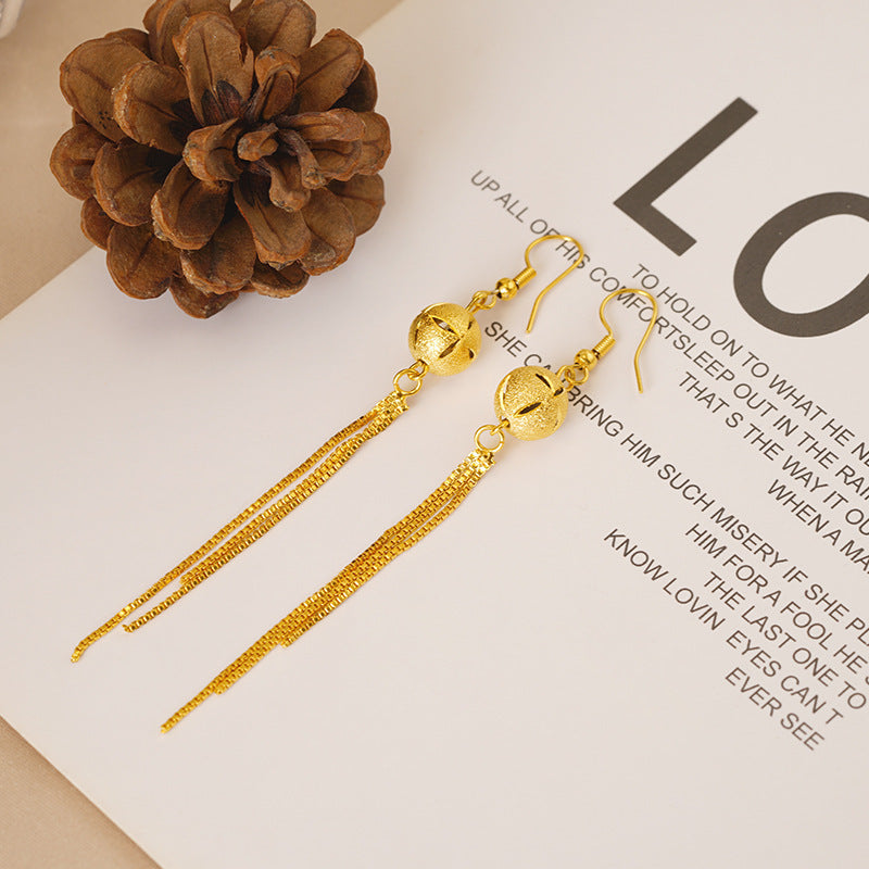 Women's Placer Gold Tassel No Color Fading Rings