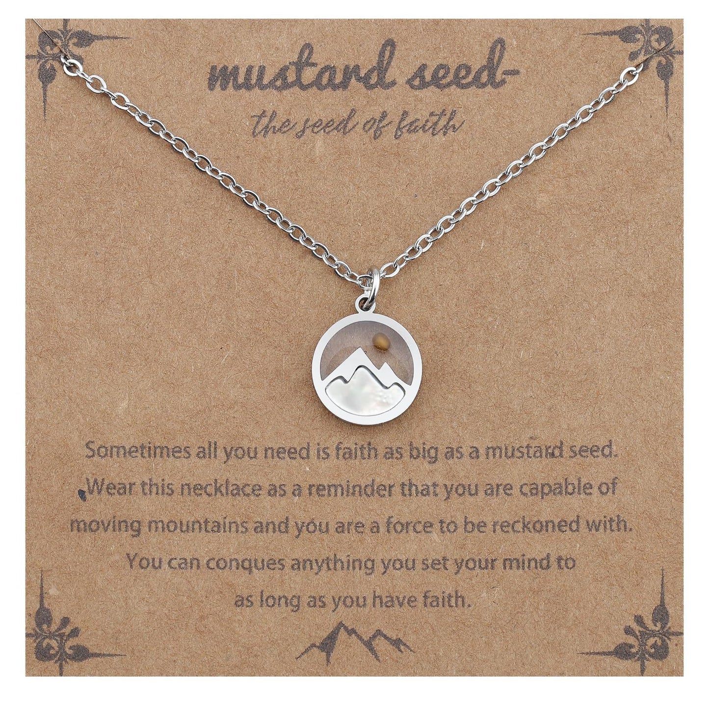 Women's & Men's Mustard Seed Fashion Female Niche Vegetable Necklaces