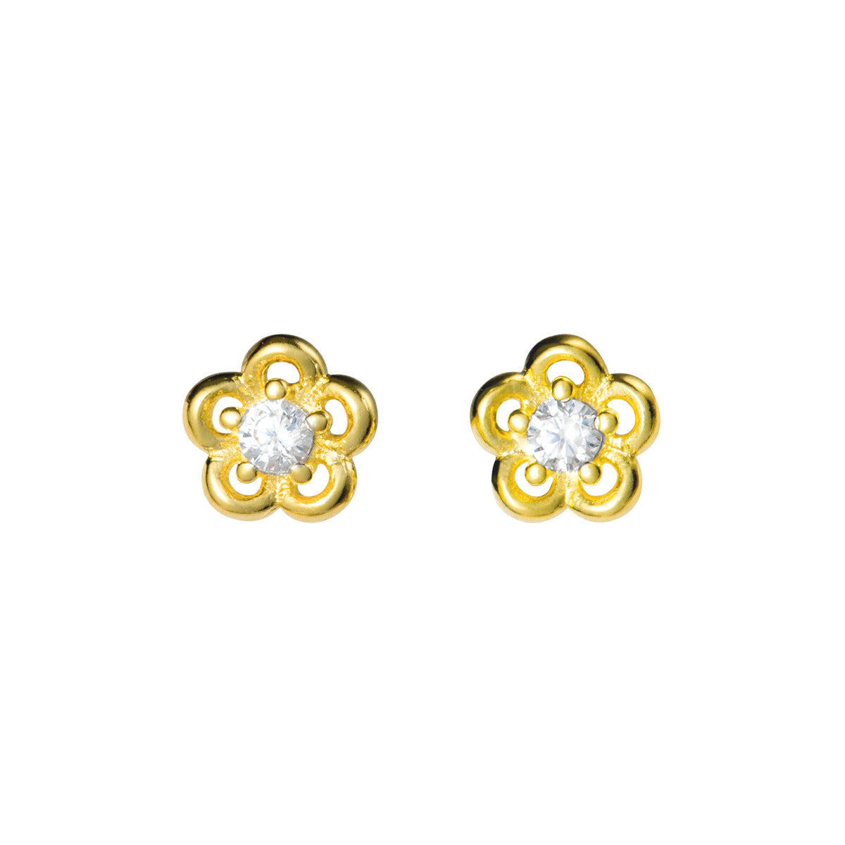 Women's Sier For Korean Style Simple Fresh Earrings