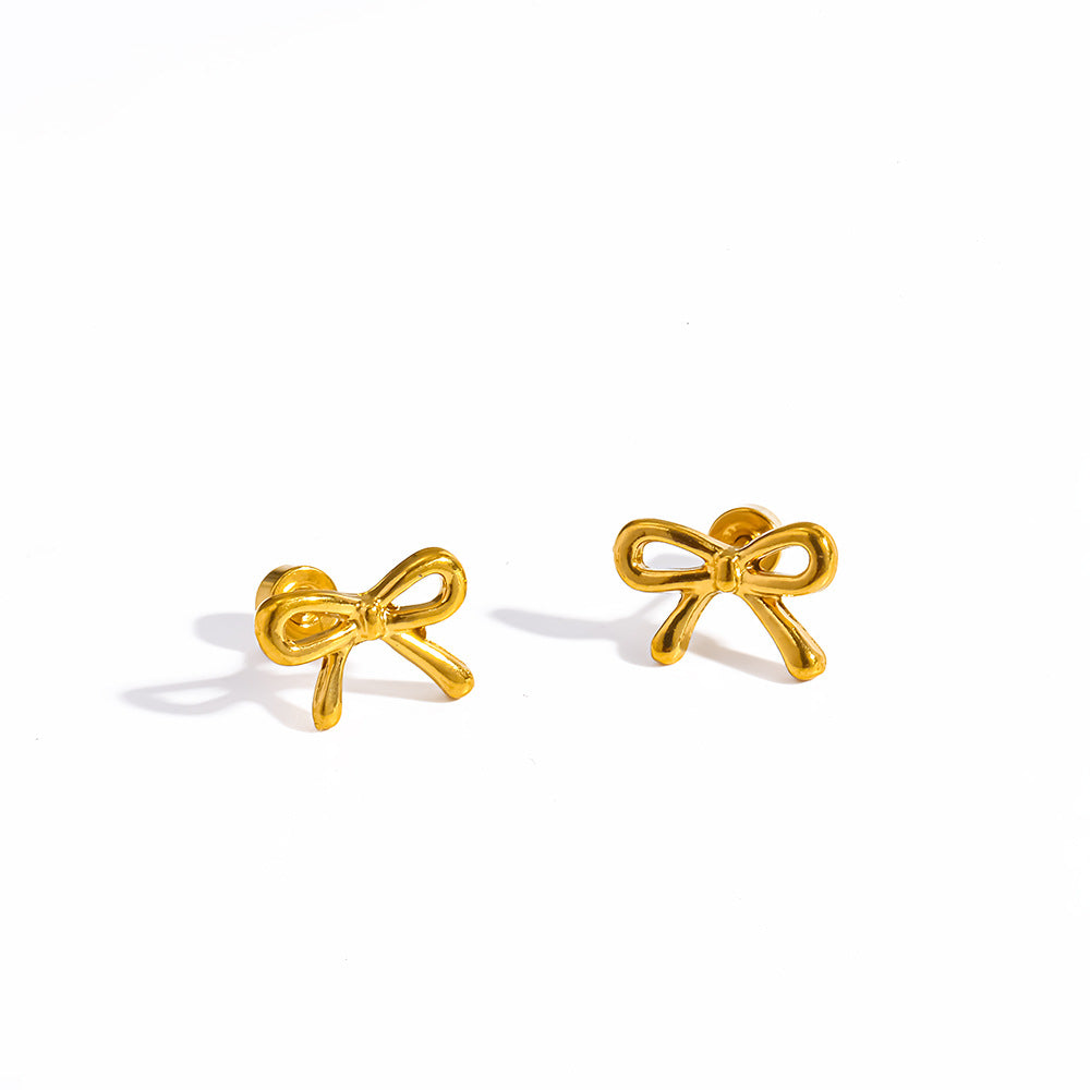 Gold Stainless Steel Female Niche Temperament Rings