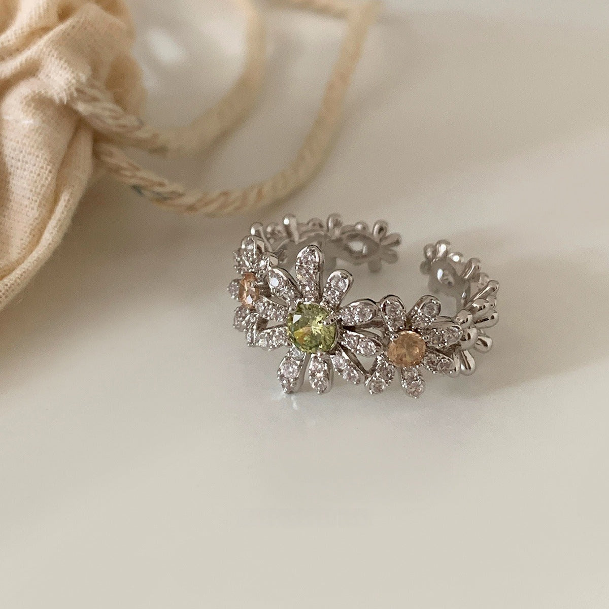 Women's Light Luxury High-grade Temperamental Minority Design Opening Ring