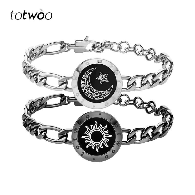Intelligent Induction Flash Vibration Remote Love Couple Bracelets