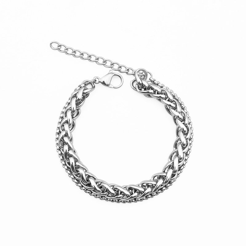 Men's Keel Stitching Fashion Design Cold Style Bracelet