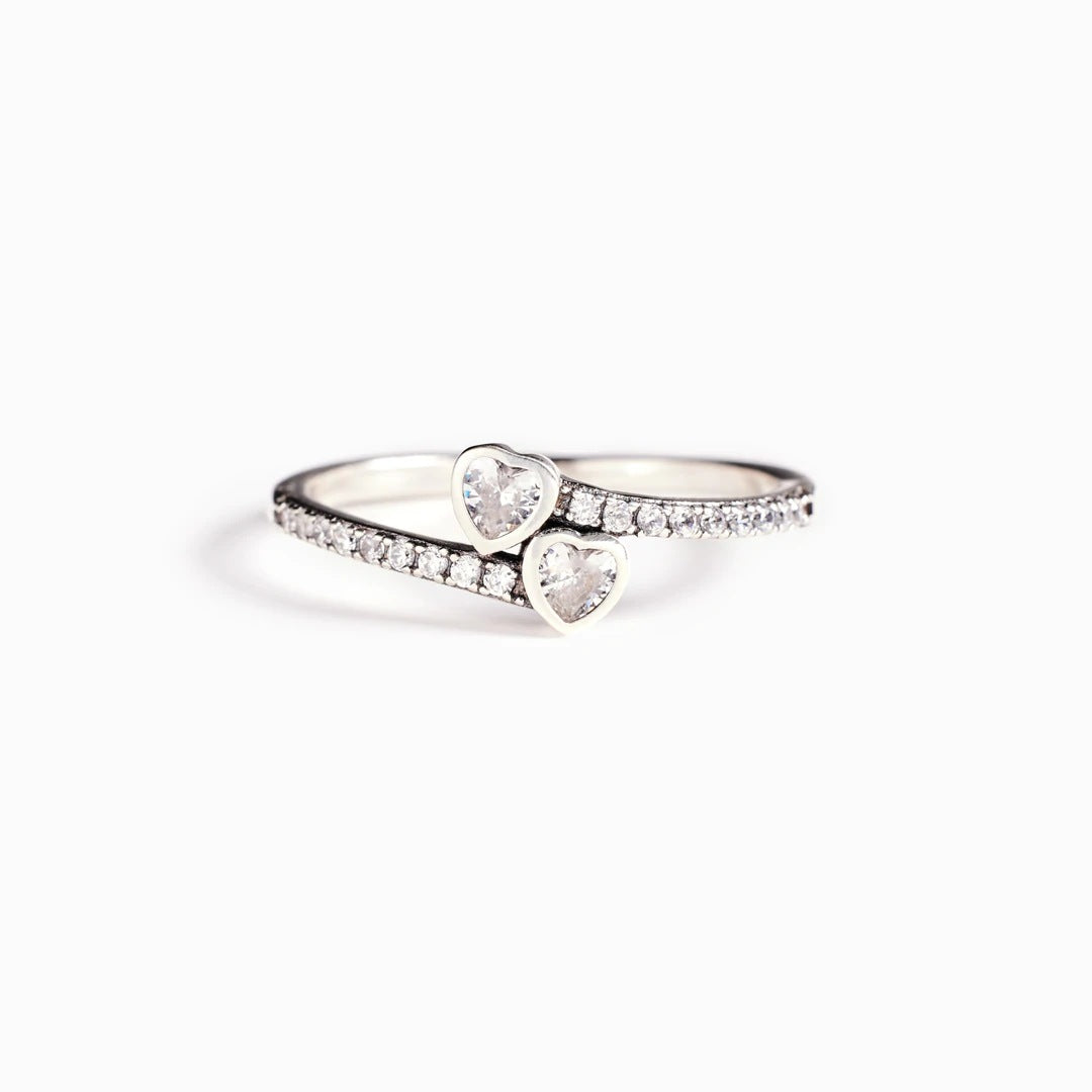 Shape With Diamond Zircon Female Eternal Rings