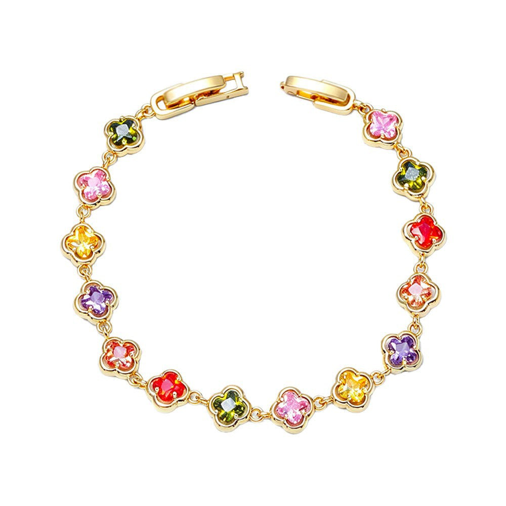 Women's Clover Light Luxury Exquisite High-grade Retro Fashion Jewelry Set