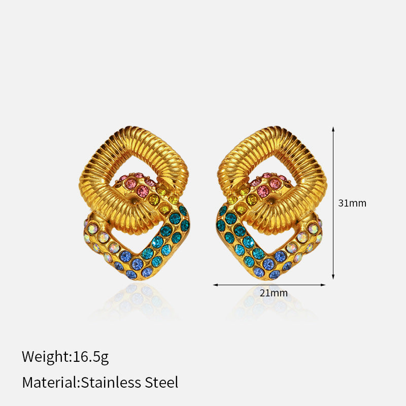 Women's Mosquito Coil High-grade Light Luxury Ear Stainless Earrings