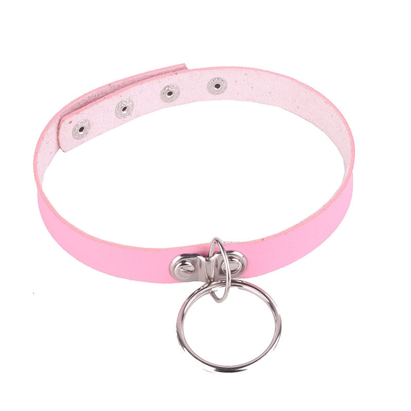 Little Devil Metal Fashion Soft Leather Collar