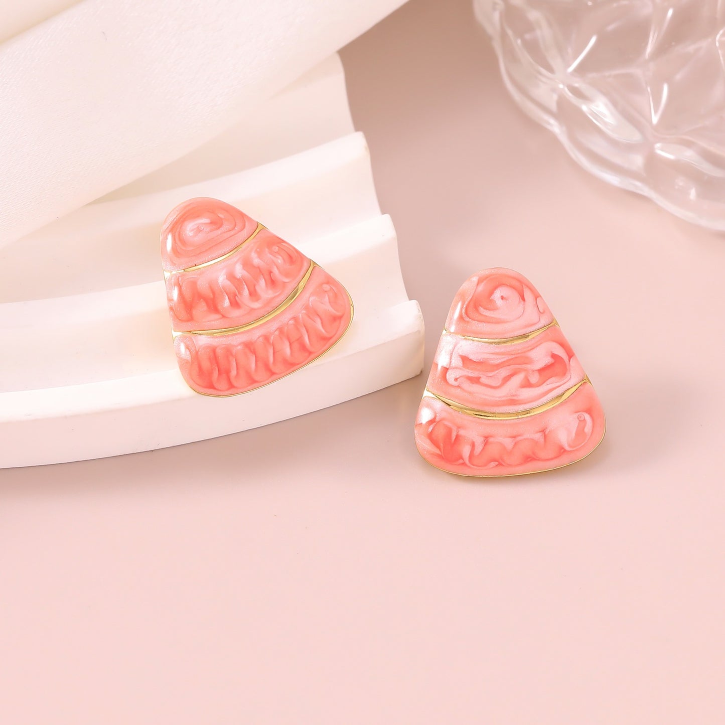 Geometric Retro Style High-grade Square Stainless Earrings