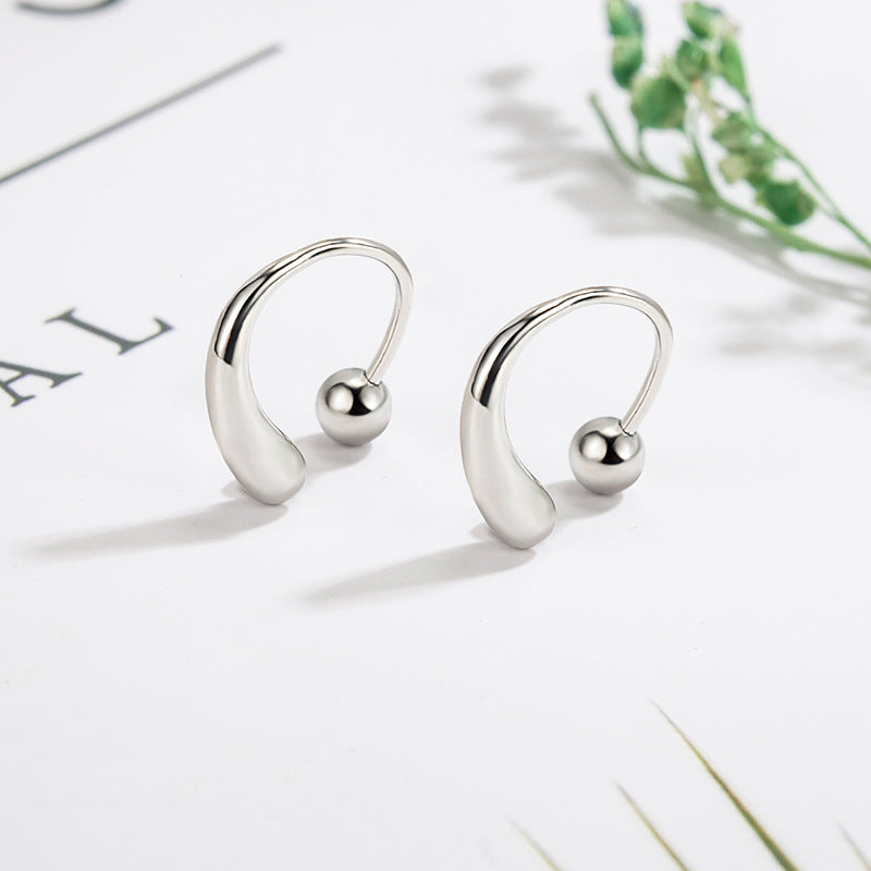 Women's Cold Water Drop Screw Small Refined Simple Ear Hook