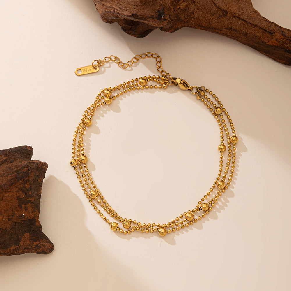 Women's Steel High-grade Gold Does Not Fade Anklets