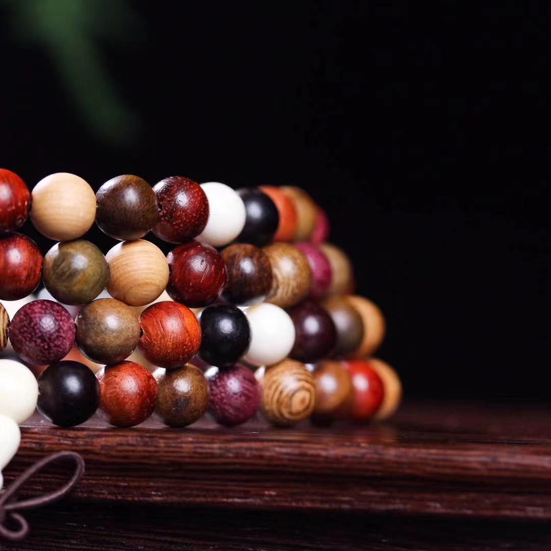 Women's Beads Rosewood Door Frame Yellow Pear Crafts Bracelet