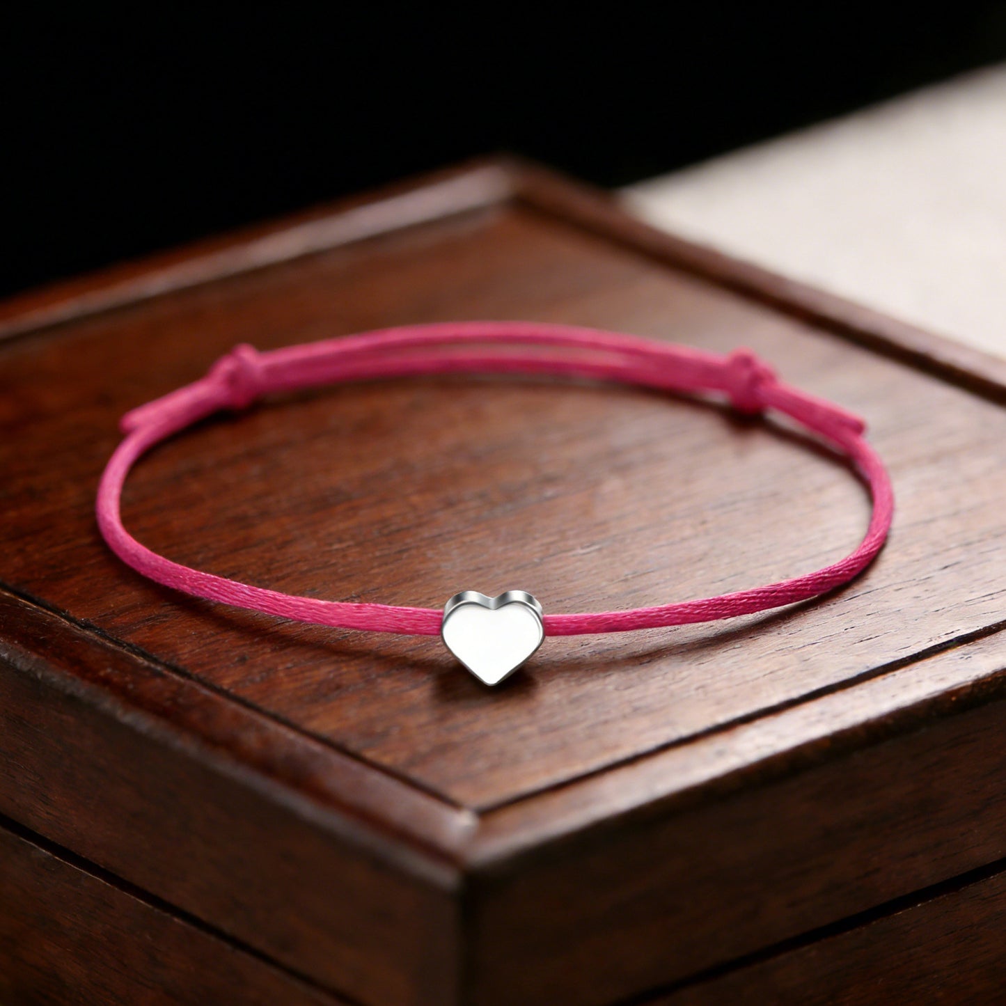 Adjustable Lucky Love Heart Shape Ten Colors Bracelet