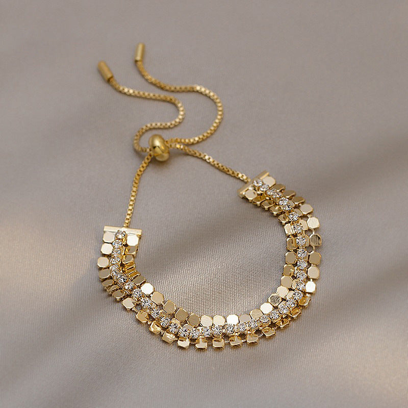 Retro Design Geometric Sequins Style Simple Personality Bracelet
