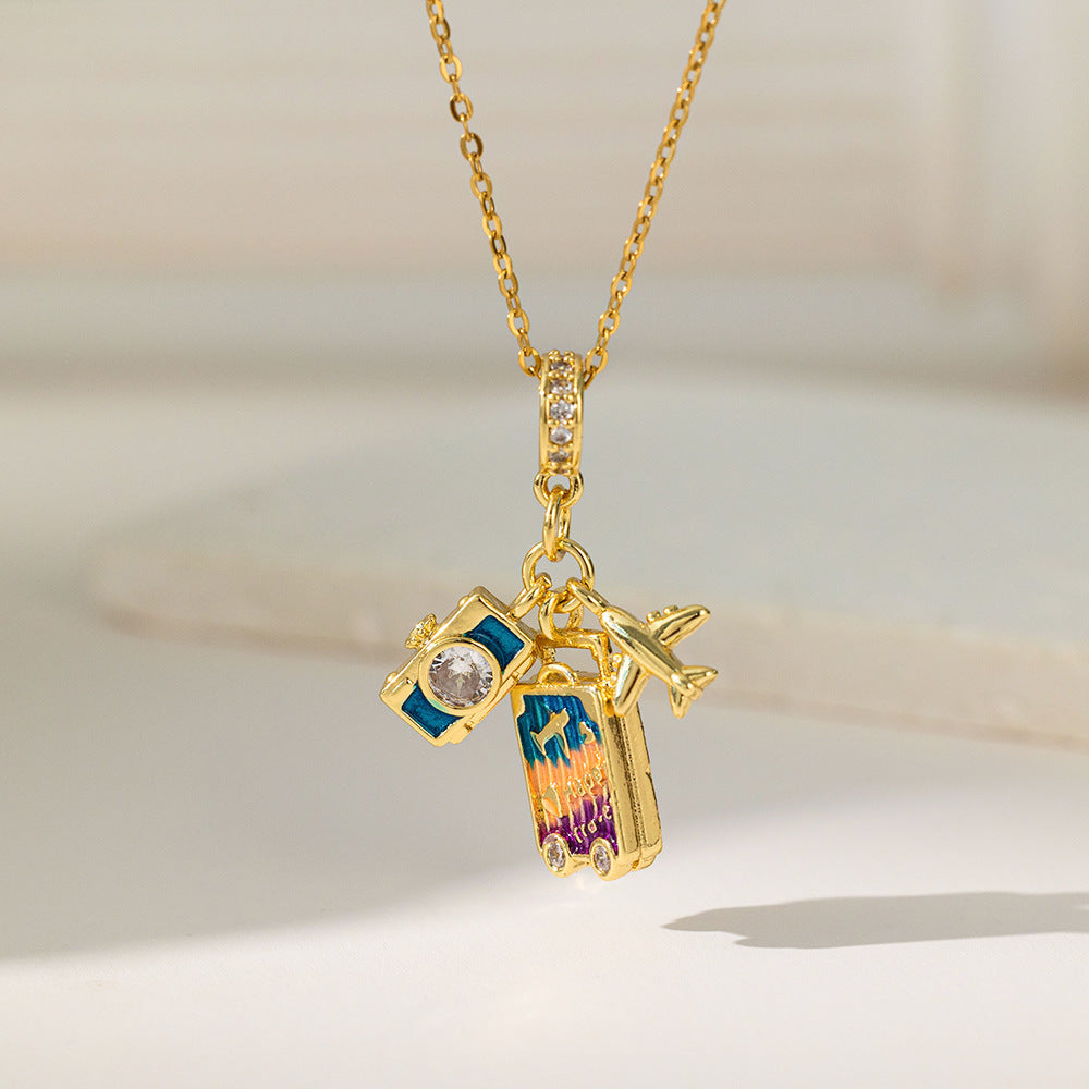 Blue Diamond Starfish Summer Beach Ocean Style Necklaces