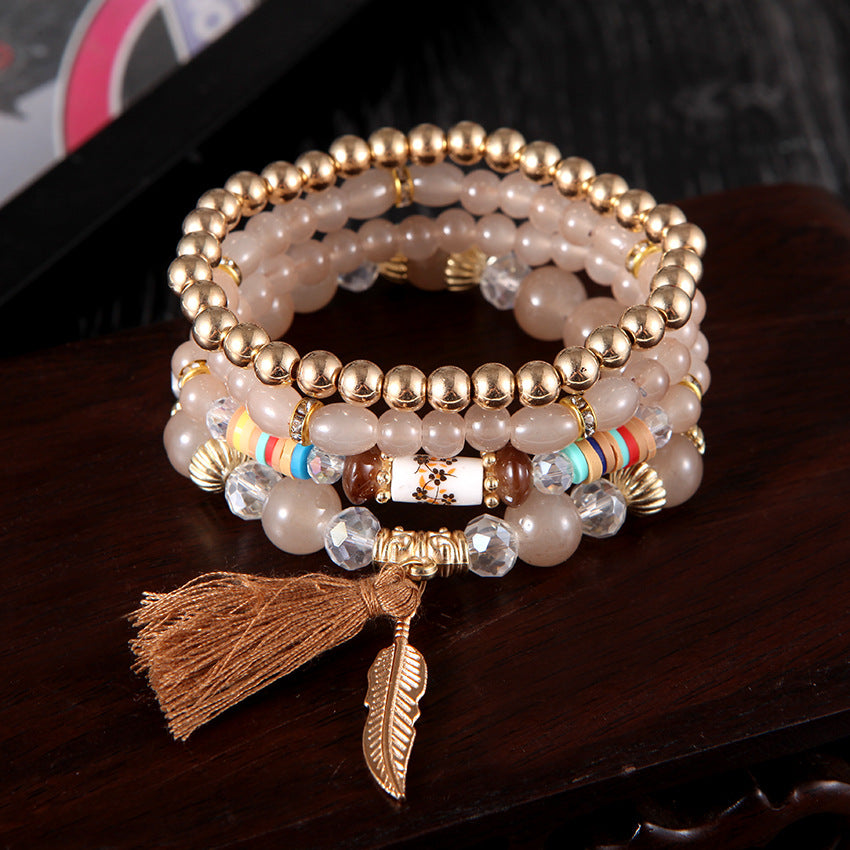 Bohemian Ethnic Style Beaded Ornament Trendy Bracelets