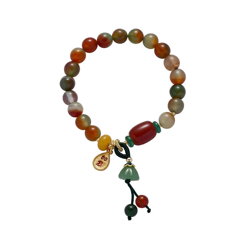 Stone Ethnic Lotus Seedpod National Fashion Design Female Bracelets