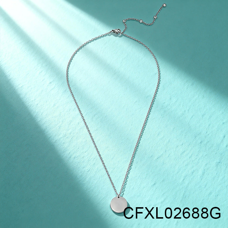 Women's Light Luxury High-grade Titanium Steel Simple Geometric Necklace