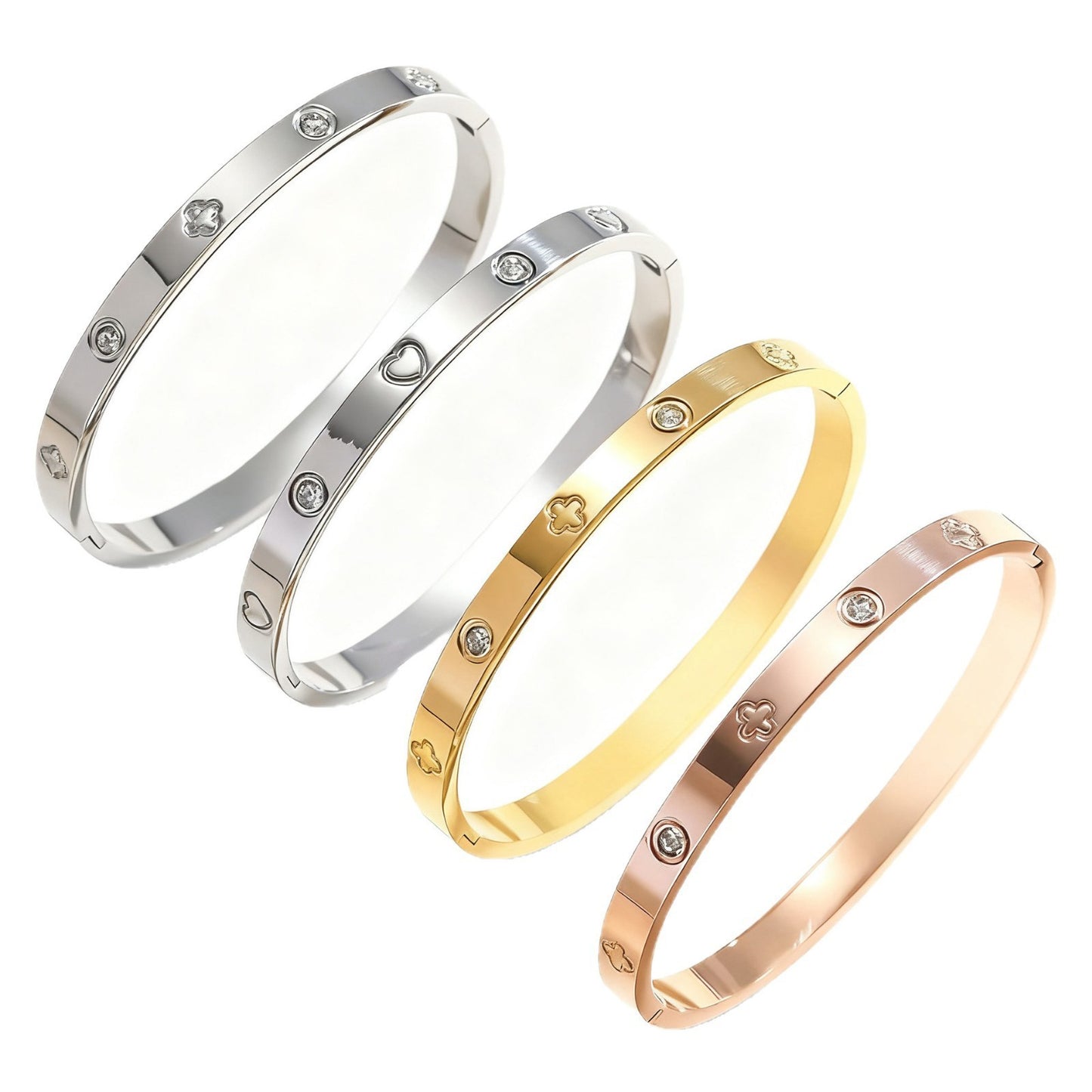 Titanium Steel Stainless Real Gold Furnace Bracelets