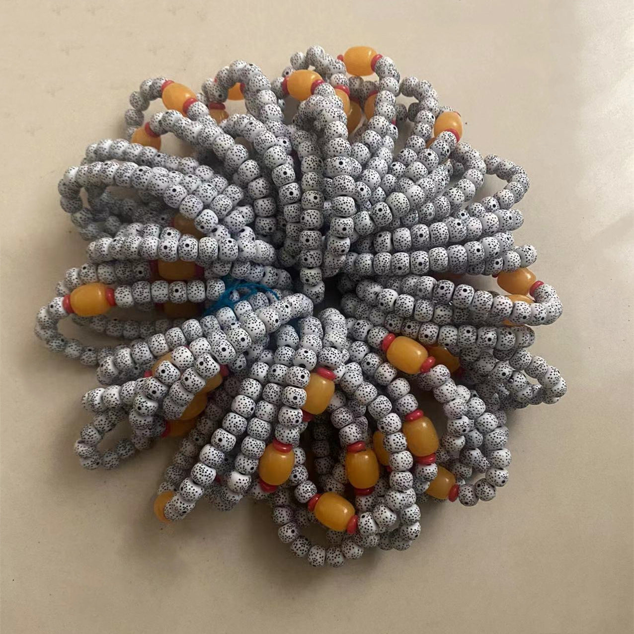 Bodhi Imitation Beeswax Resin Beads Temple Knot Small Bracelet