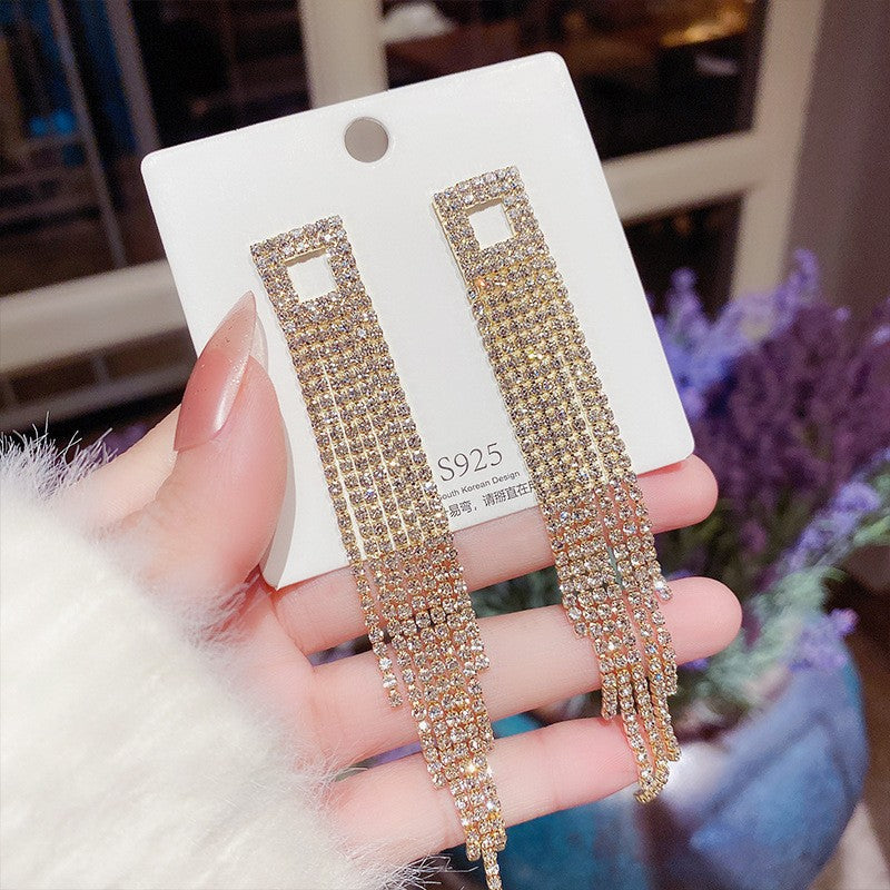 Needle Korean Style Light Luxury Exaggerated Geometric Earrings