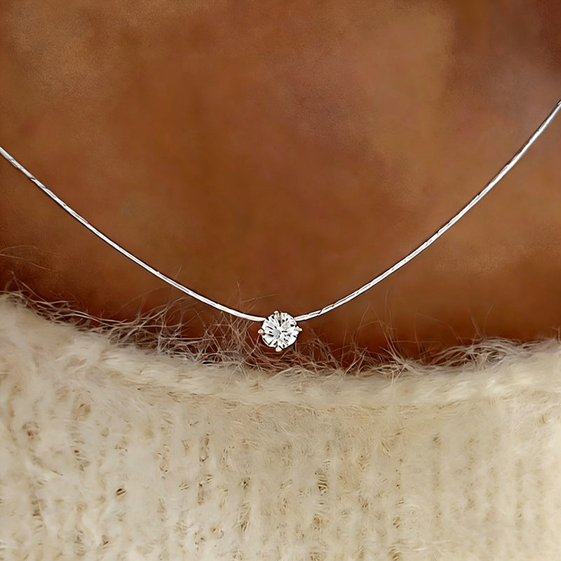 Women's Fringed Zircon Graceful Personality Light Luxury Simplicity High-grade Fashion Necklace