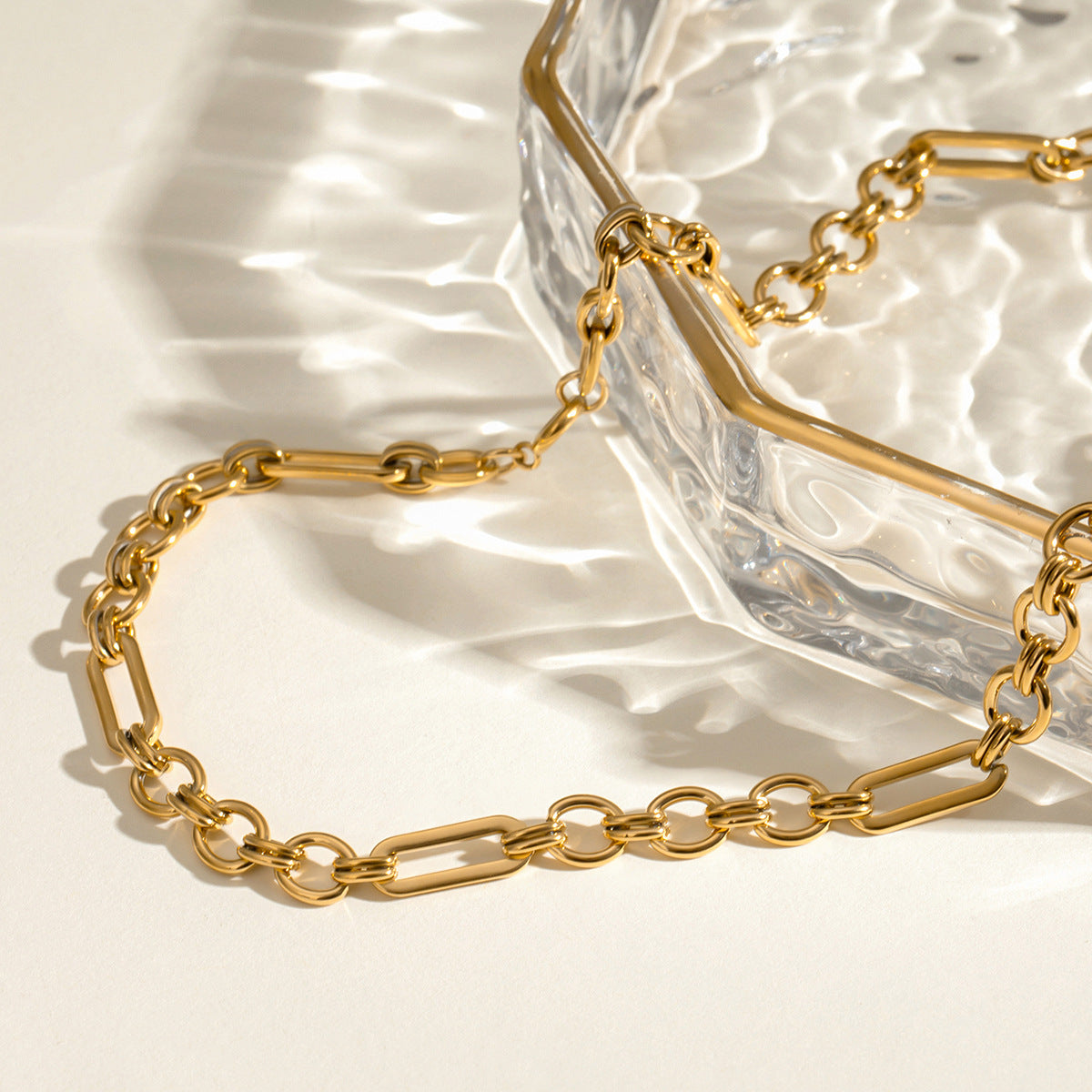 Women's Design Fashionable Gold Stainless Steel Handmade Necklaces