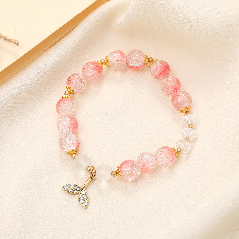 Graceful Crystal Super Moonstone Couple Girlfriends Bracelet