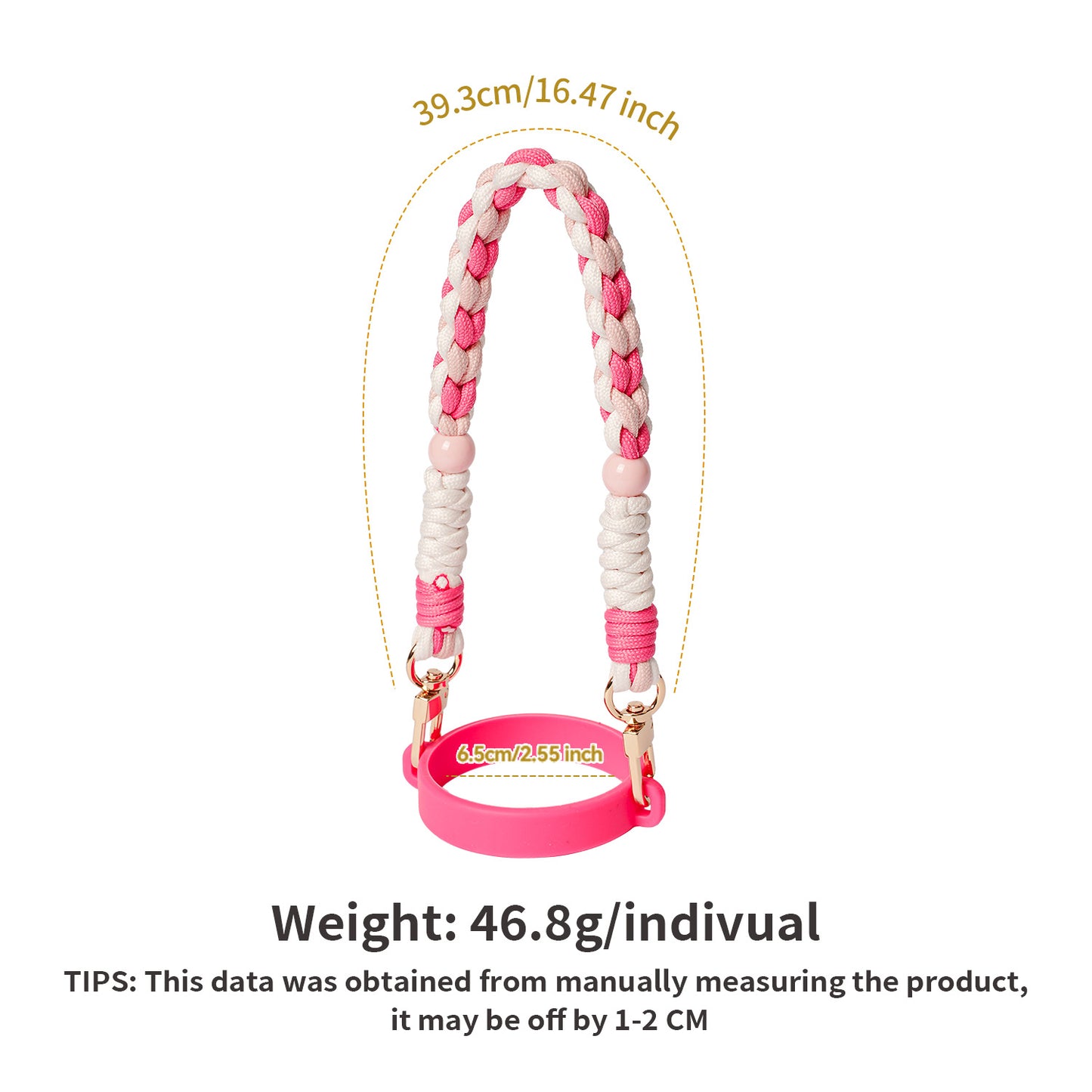 Women's Water Cup Lanyard Rope Handle Hand-woven Hanging Ornaments