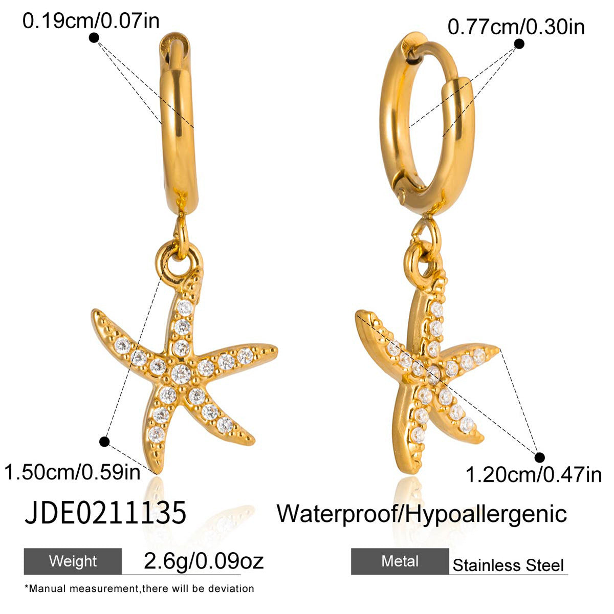 Style Gold Stainless Steel Zircon Marine Light Luxury High Necklace