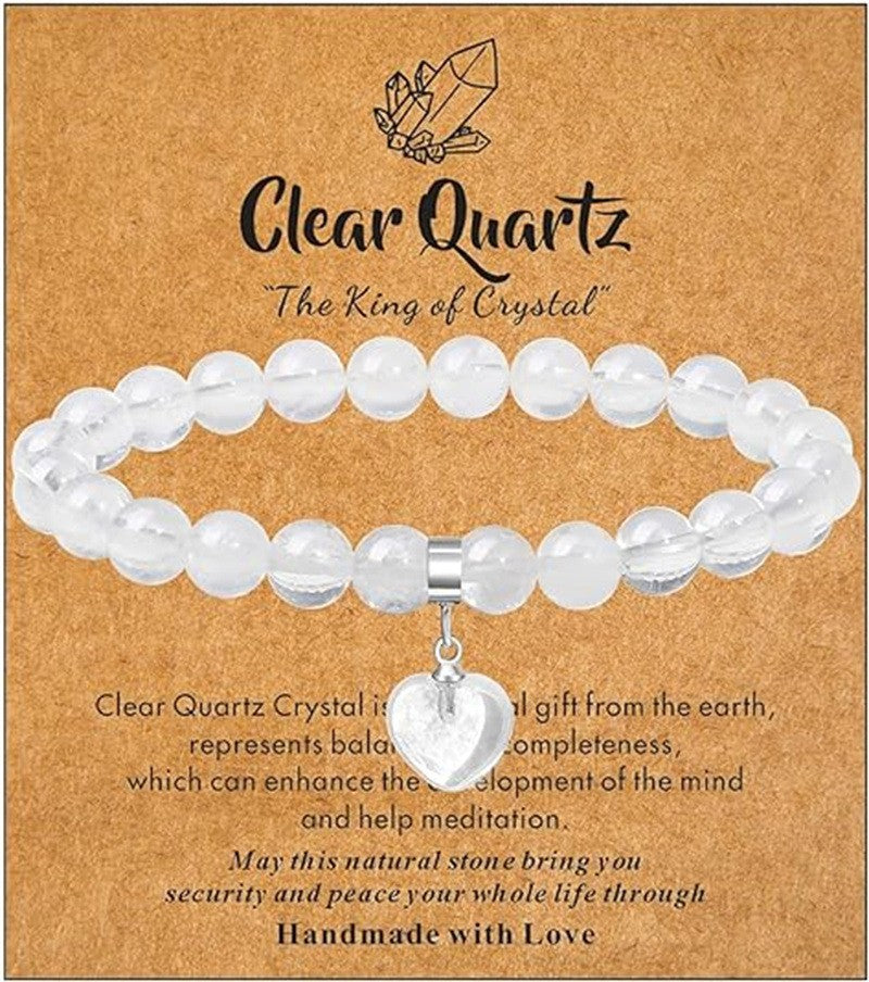 Women's & Men's Elastic String Beaded Love Creative Gifts Bracelet
