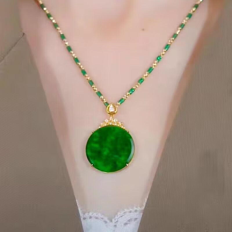 Jade Bamboo Graceful Fashionable Personalized Clothing Necklaces