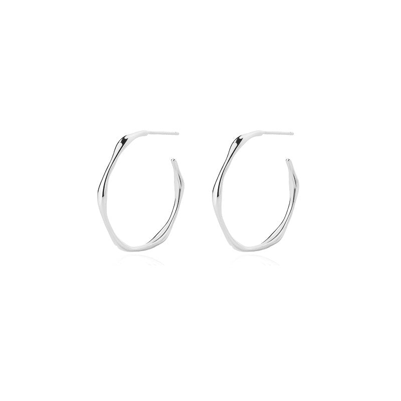 Women's Style Retro Summer Circle Twist High Earrings