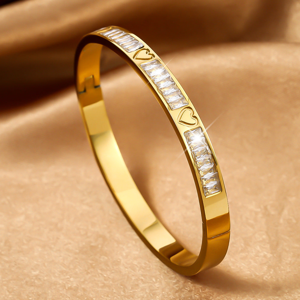 Titanium Steel Stainless Real Gold Furnace Bracelets