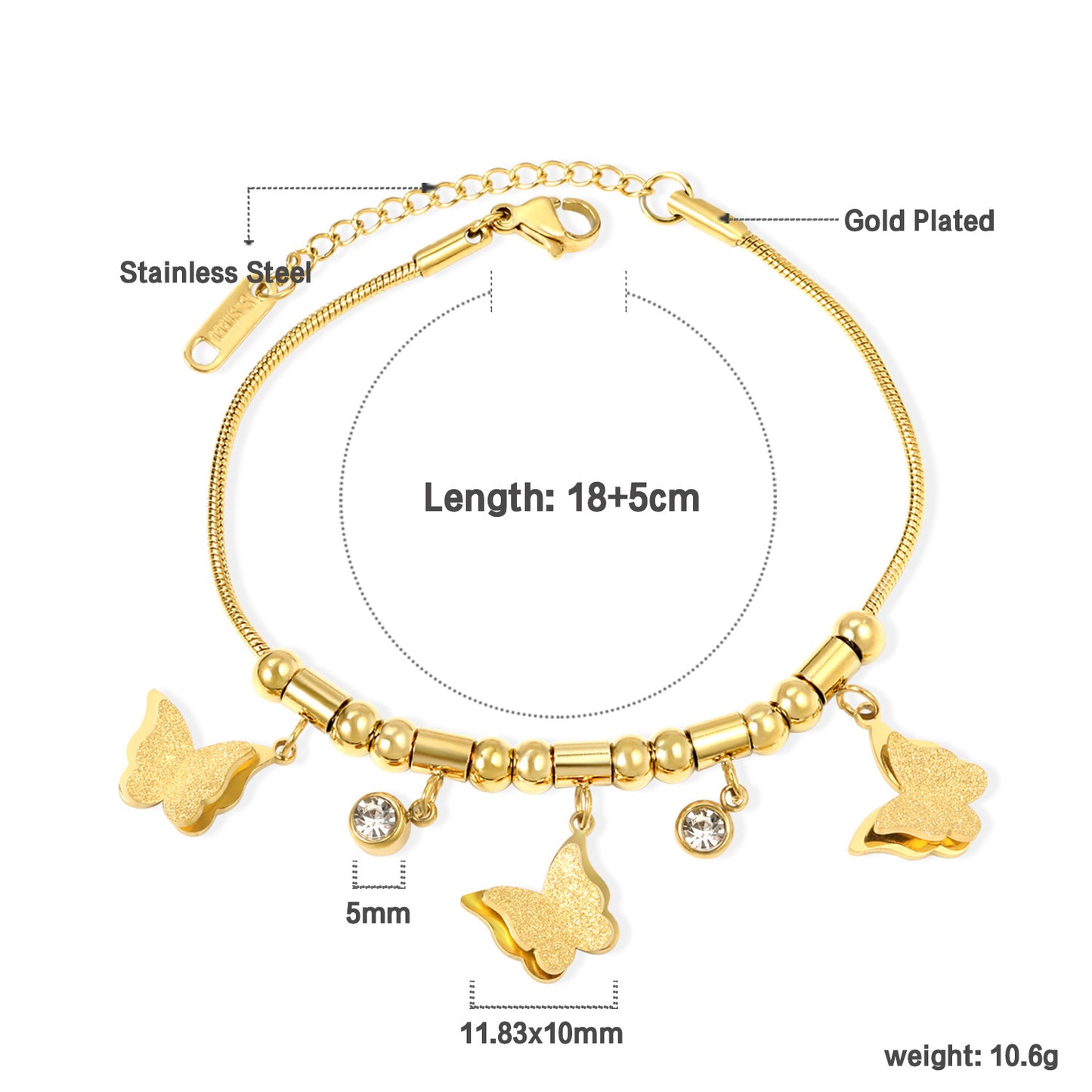 Women's Devil's Eye Niche Fashion Electroplated Metal Hand Bracelets