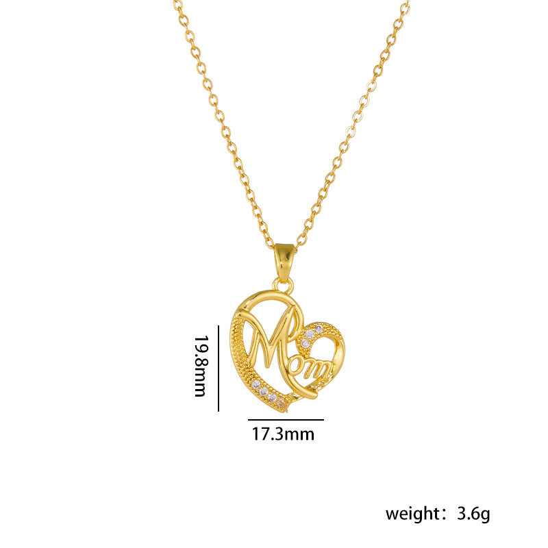 Mother's Day Female Design Love Graceful Clavicle Necklaces