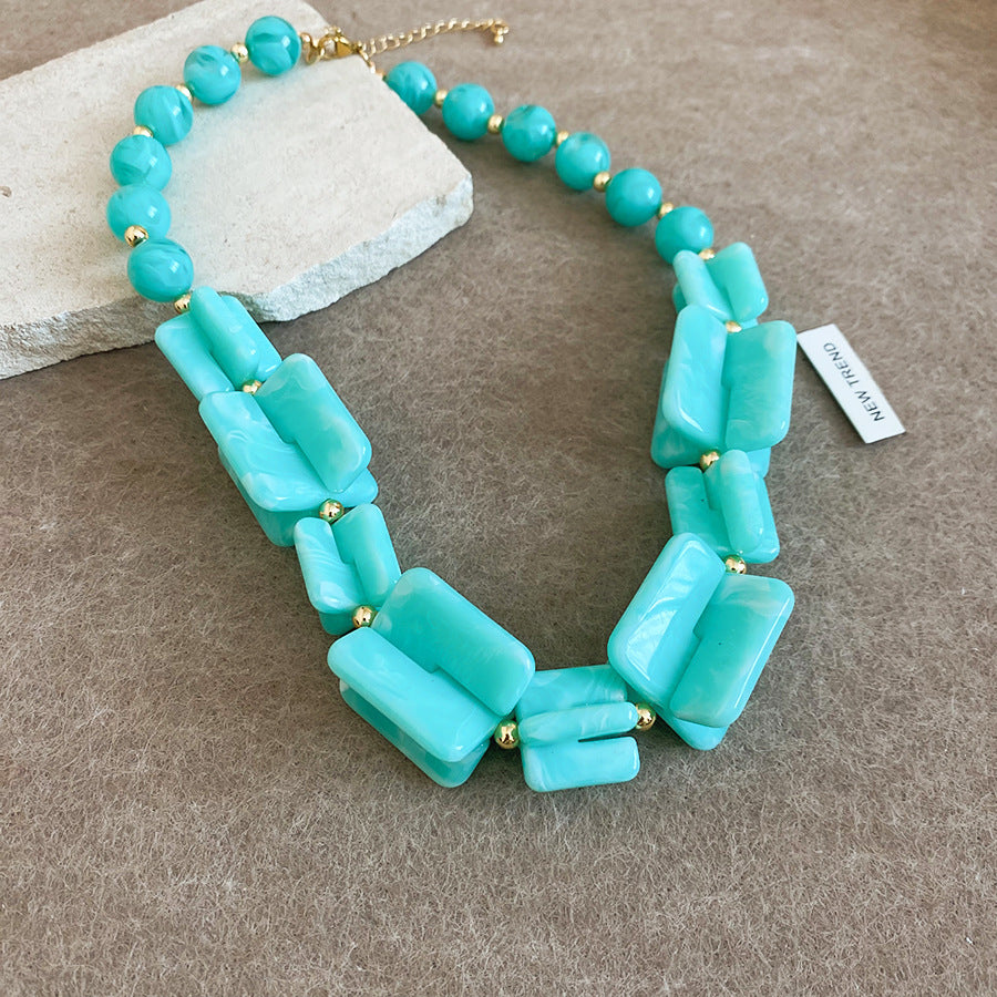 Shadow Flower Beaded Female Summer Dopamine Sweet Jewelry Set