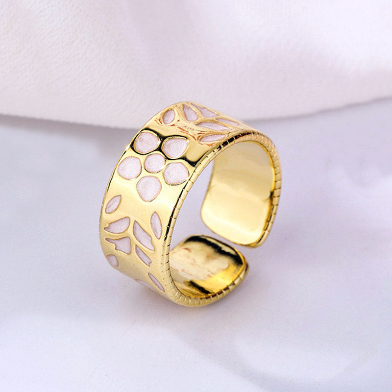 Women's Opening Fresh Temperament Branch Buds Index Ring