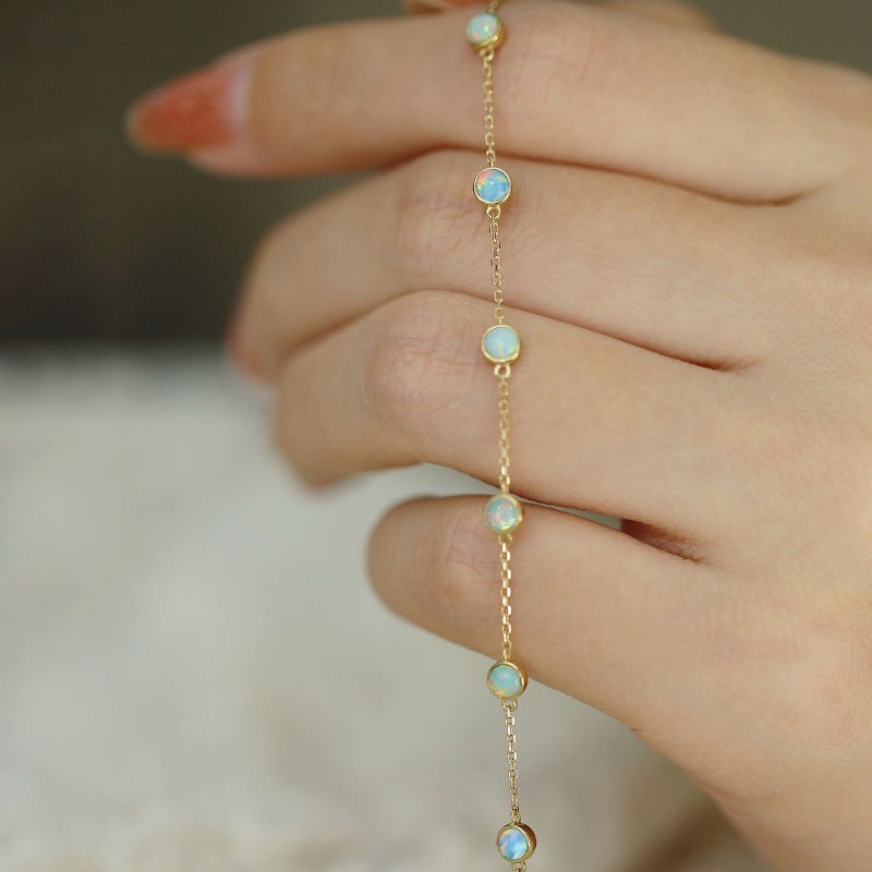 Gold Plated Opal For Retro Affordable Bracelets
