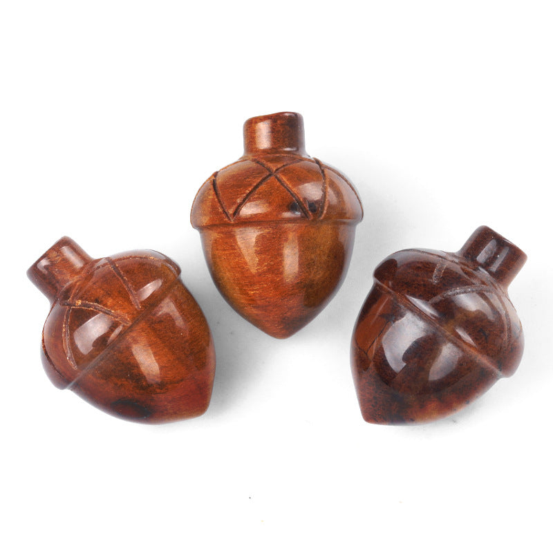 Siberian Hazelnut Acorn Stone Pine Cone Creative Carved Mini Jewelry Accessories