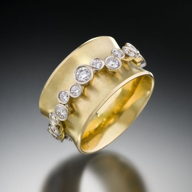 Women's Gold Plated Zircon Affordable Luxury Fashion Niche Ring