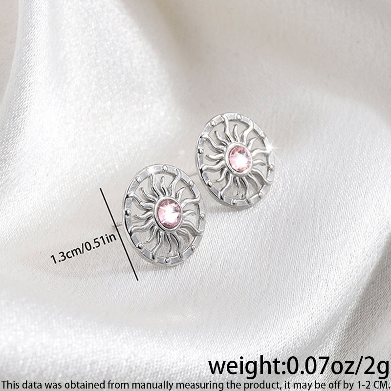 High-grade Fashionable Versatile Micro Diamond Butterfly Earrings