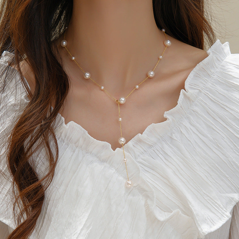 Starry Beads Multiple Ways To Wear Light Luxury Minority High-grade Necklace