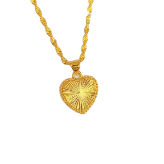 Slow Fading Fashion Laser Love Alloy Simple Temperamental Heart-shaped For Pendants