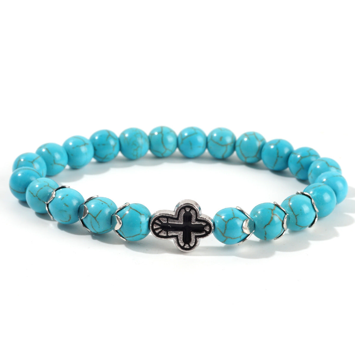 Women's Turquoise Cross Niche Design High-grade Simple Bracelets