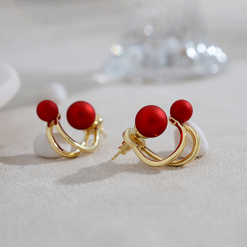 Women's One Style For Pearl High Sense Light Luxury Earrings